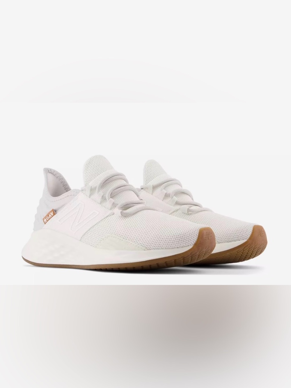 New Balance Women's White fresh foam running sneakers